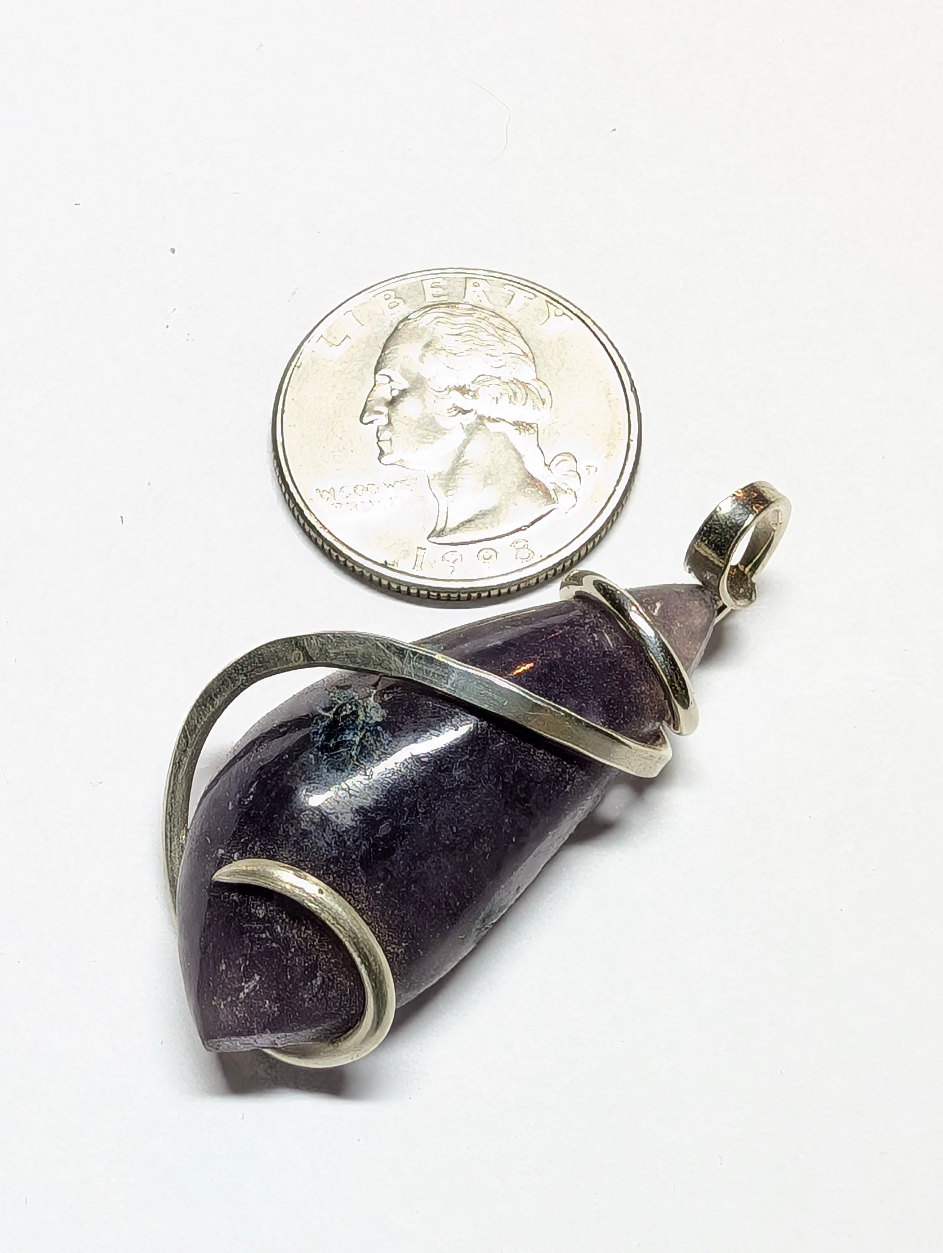 Beautiful Lepidolite Pendant – Natural Amethyst Gemstone Necklace for Calm & Hea