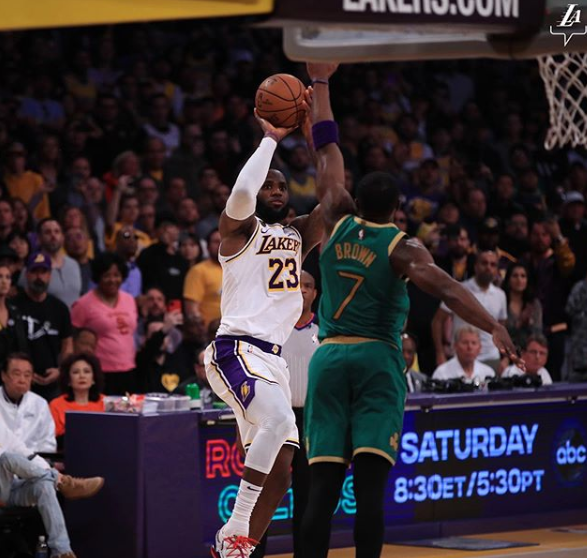 lebron james shot around the game