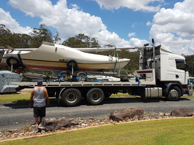 SW24 that Wade Fairley is restoring for Moana voyage and donation to Vaka Valo Association