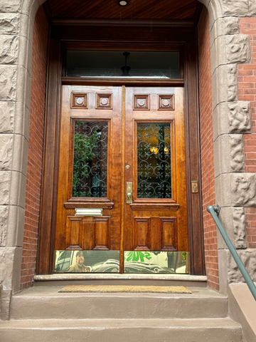 Double doors with Interior door