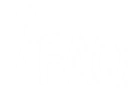 Image of a stick figure standing next to FAQ