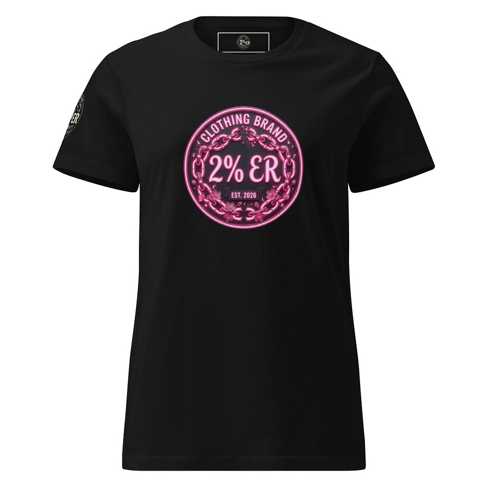 Thumbnail: Women’s basic softstyle floral 2%er t-shirt