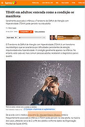 Psiquiatra Wendell Ribeiro comentando sobre TDAH em adultos.