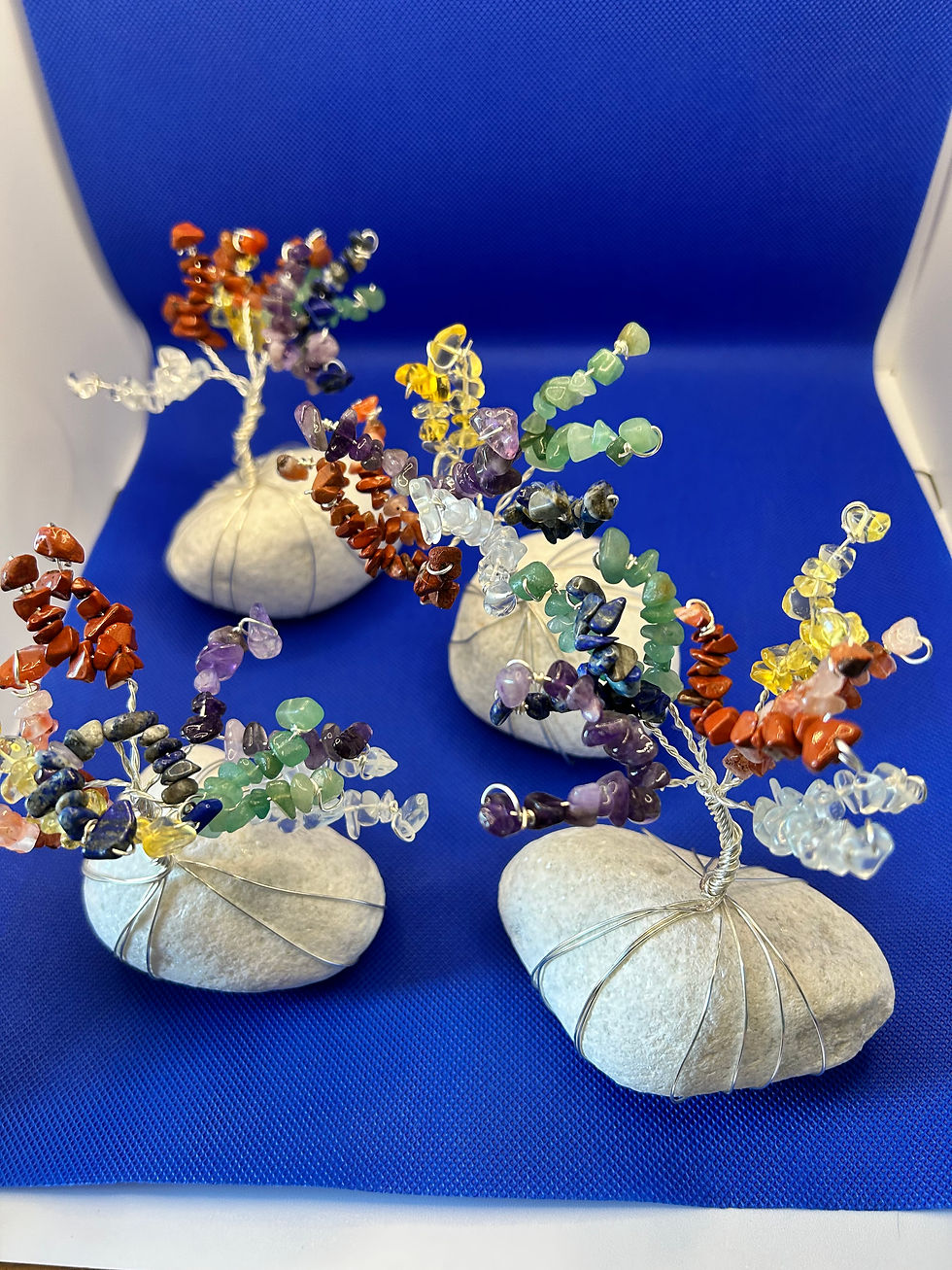 Thumbnail: LARGE CHAKRA TREE OF LIFE ON NATURAL STONE