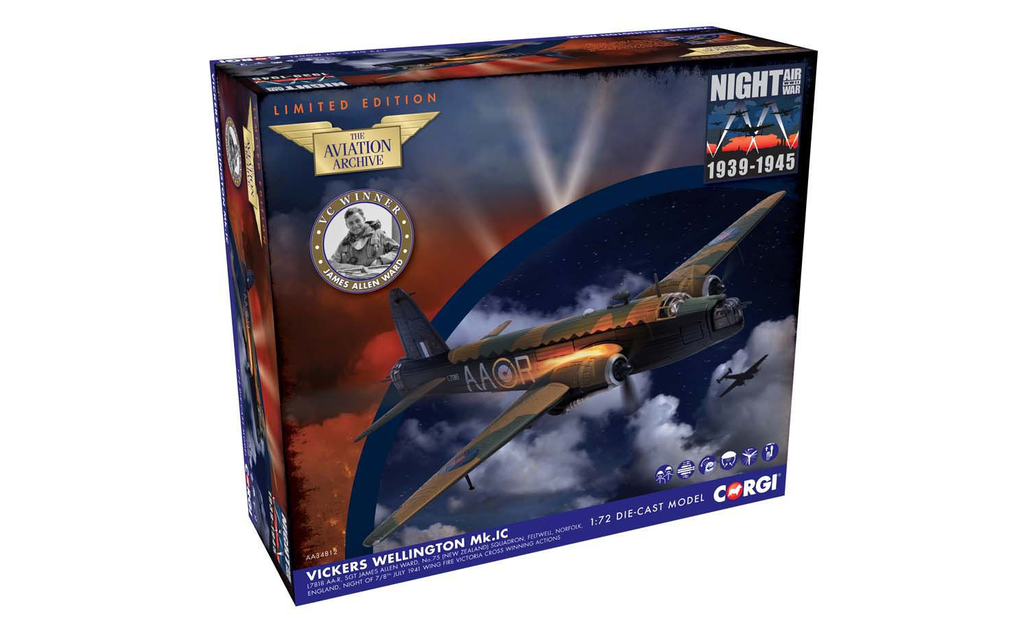 Corgi AA34812 Vickers Wellington Ward VC