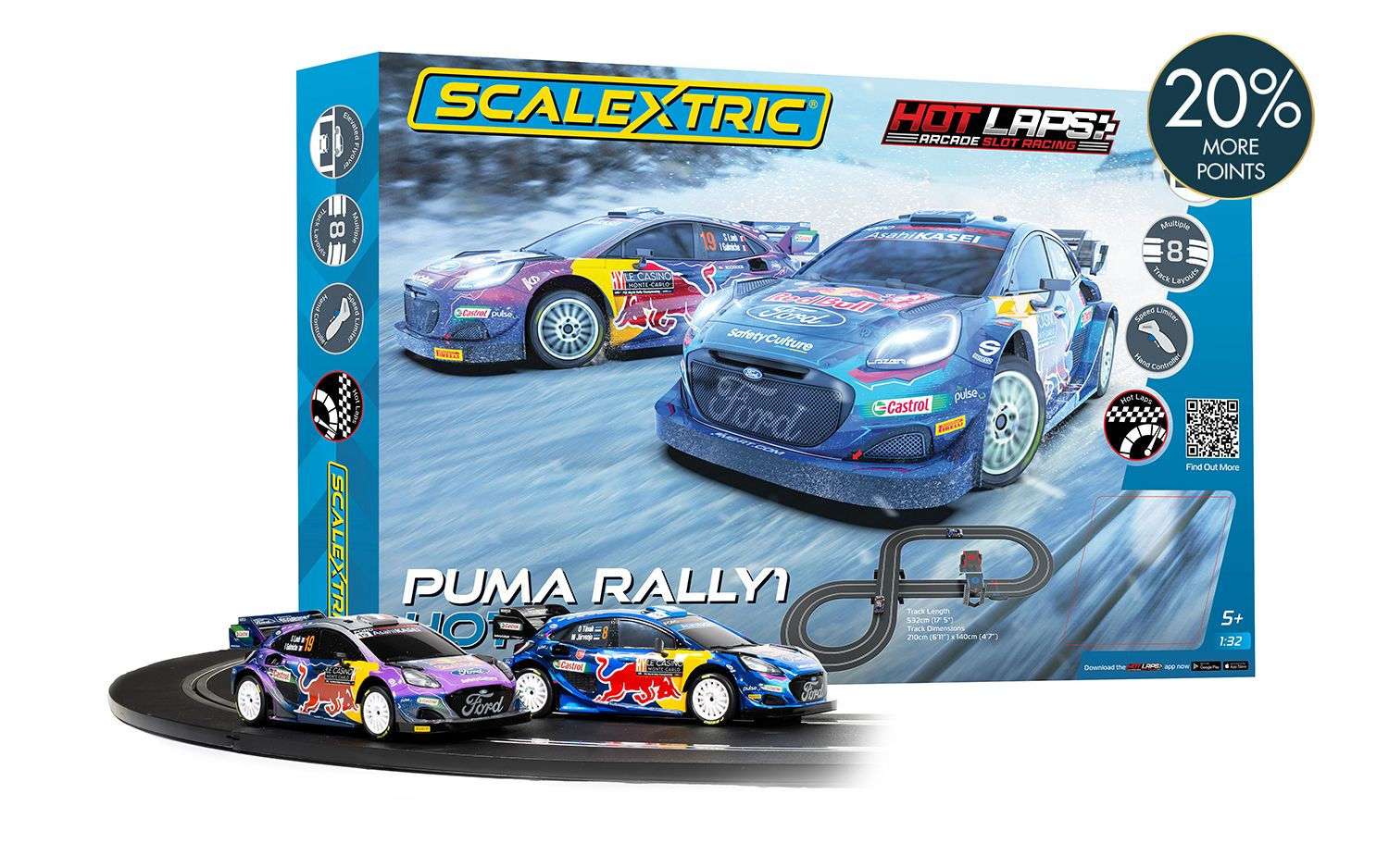 C1452M Scalextric Puma Rally1 WRC - Hot Laps Race Set