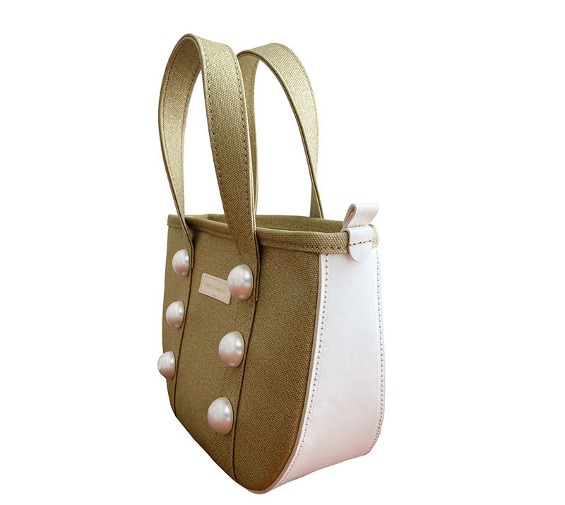 サムネイル： Handbag(M) ラメキャンバス