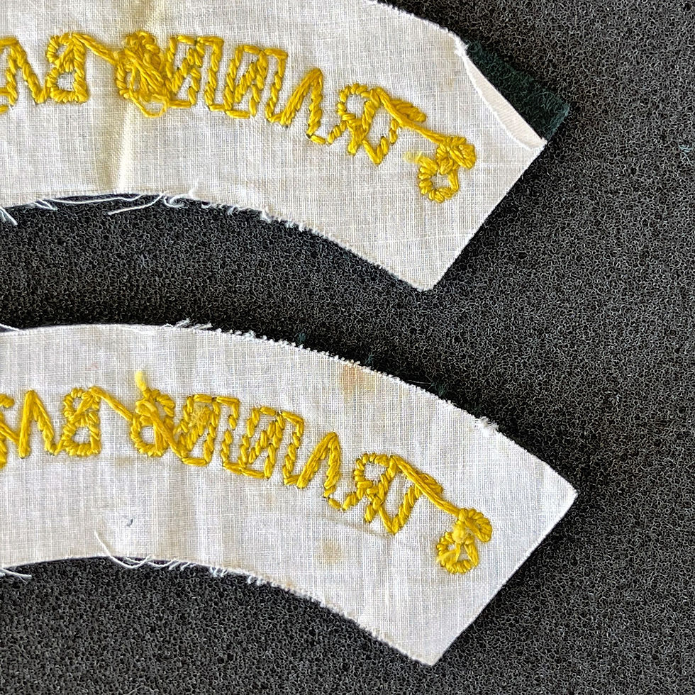 Thumbnail: Pair of 3 Training Battalion Shoulder Flashes