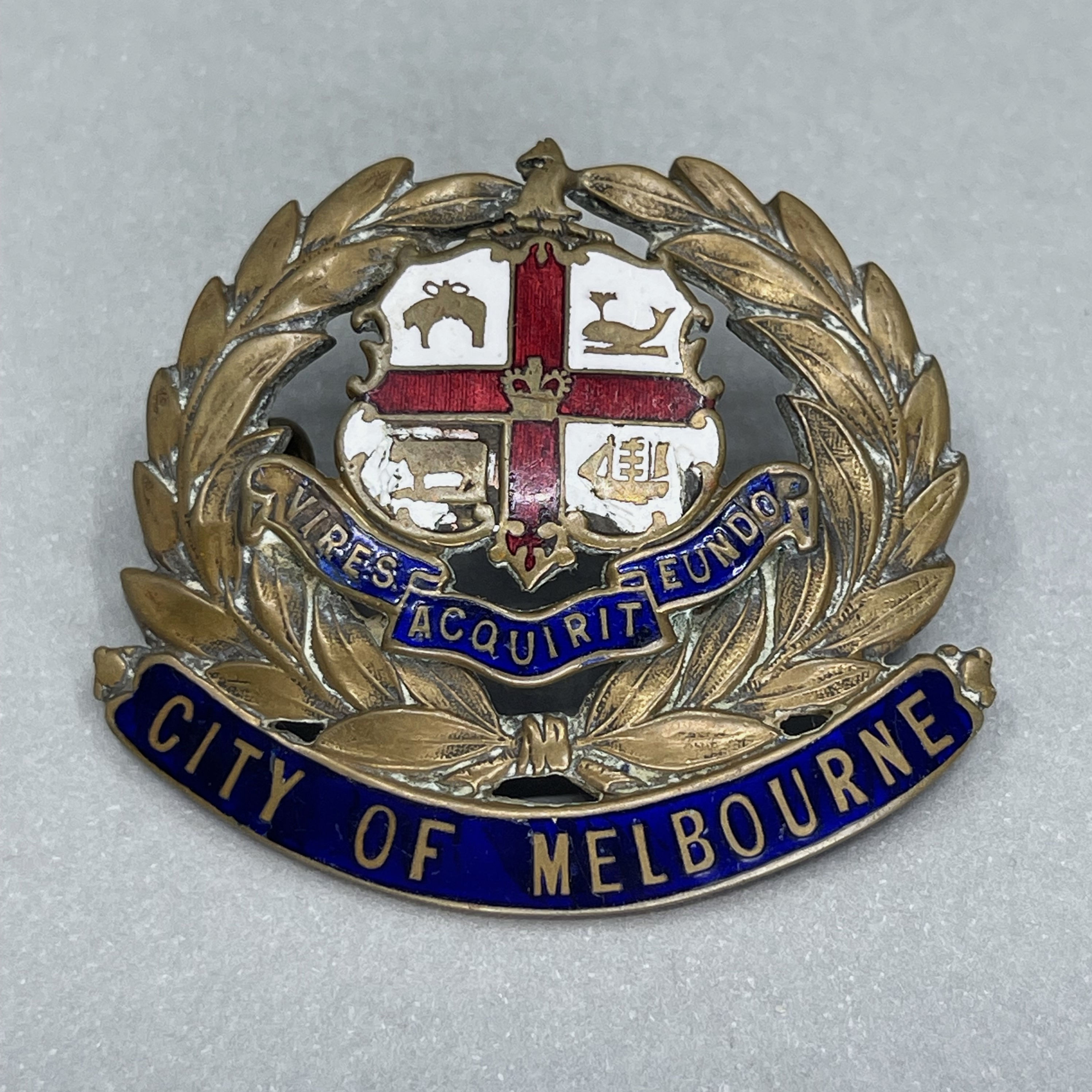 City Of Melbourne Hat Badge