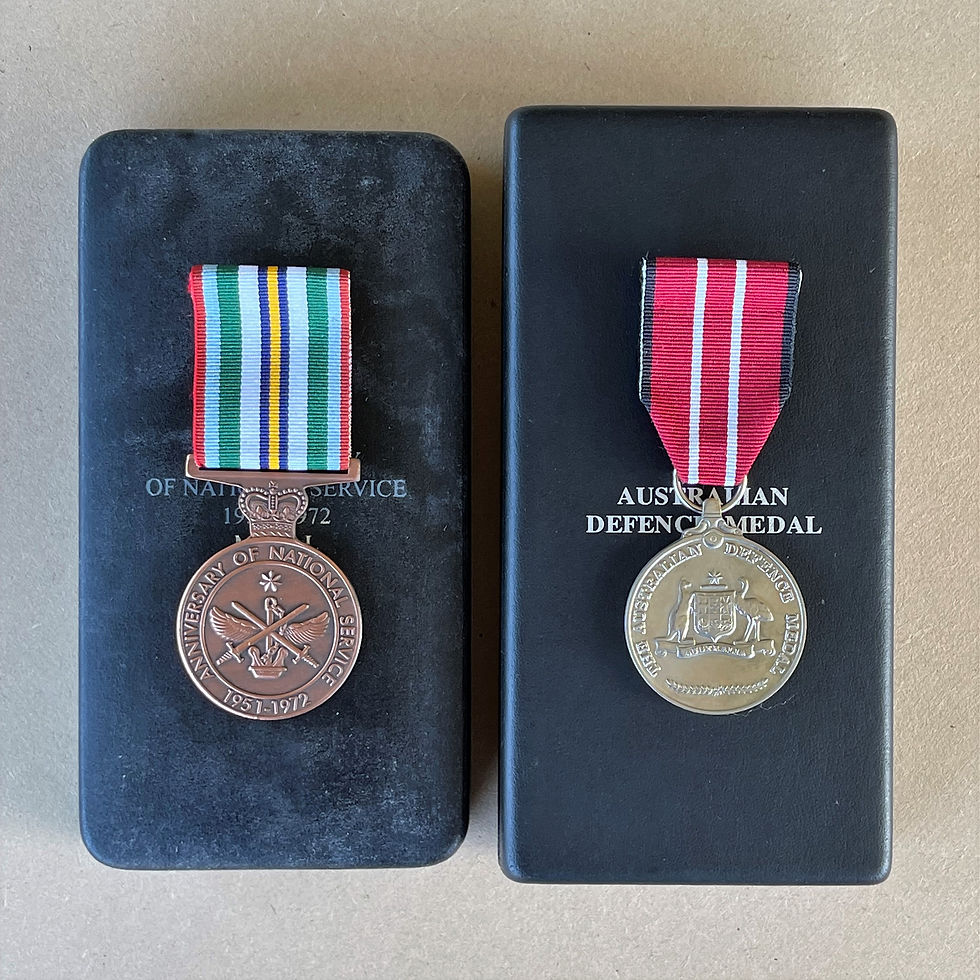 Thumbnail: Anniversary of National Service & Australian Defence Medal Pair