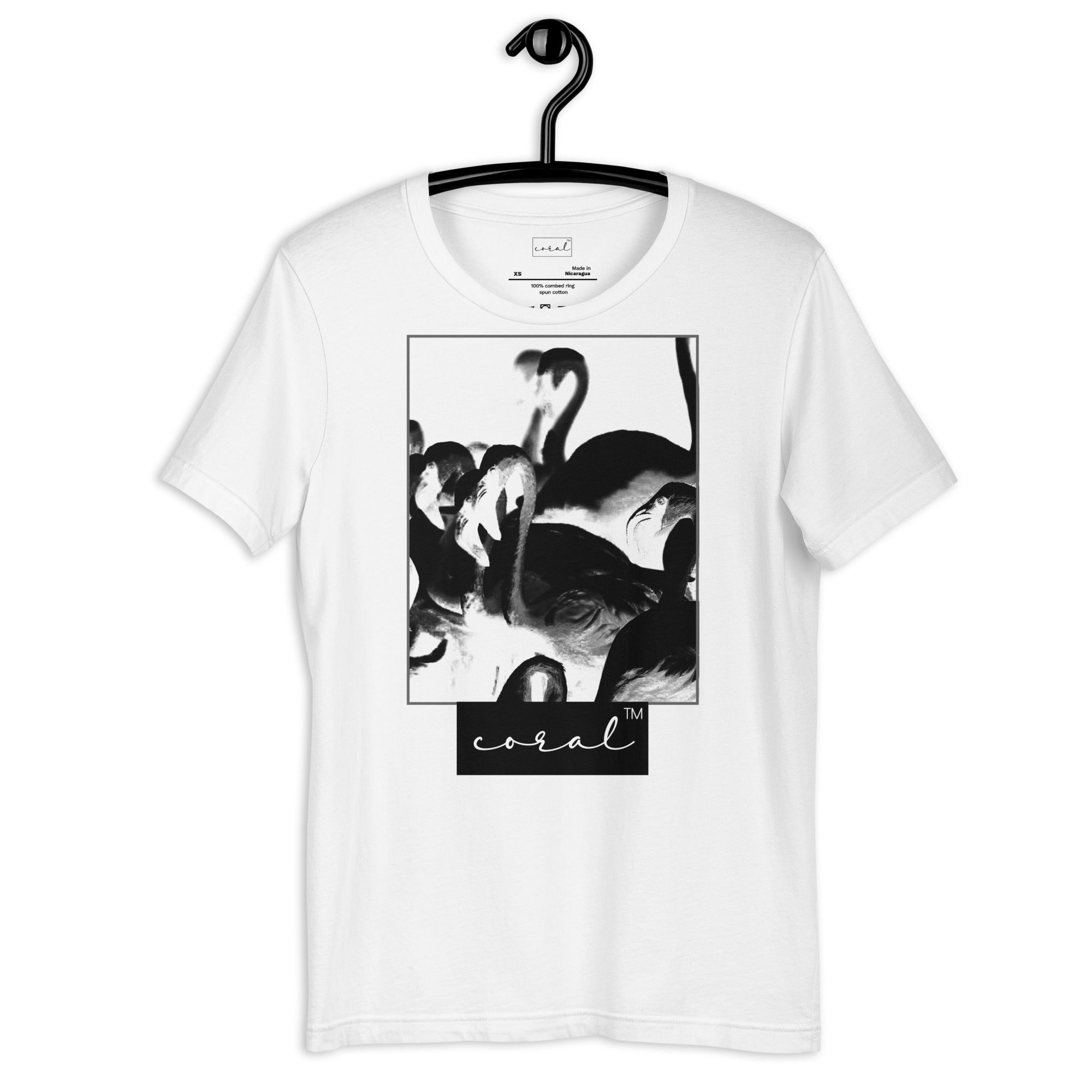 white t shirt front view