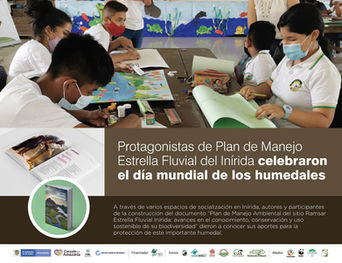 Protagonistas de Plan de Manejo Estrella Fluvial del Inírida celebraron día mundial de los humedales