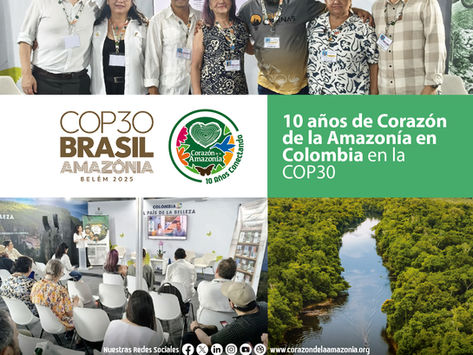 🎉 ¡10 años de Corazón de la Amazonía en Colombia en la COP 30! 🌎