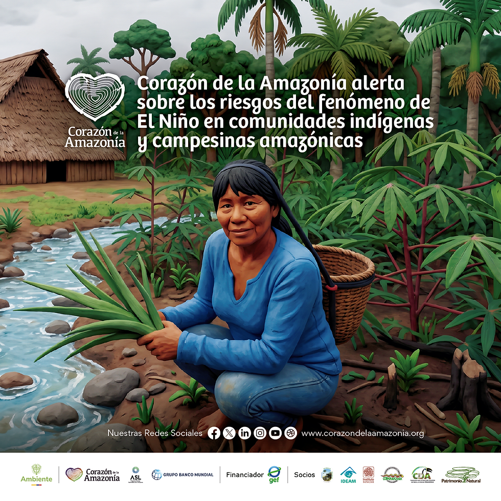Corazón de la Amazonía alerta sobre los riesgos del fenómeno de El Niño en comunidades indígenas y campesinas amazónicas