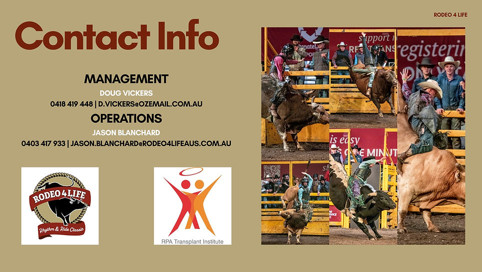 Rodeo4Life 2026 Sponsorship Brochure Contact