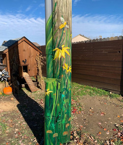 Doggy Daycare/ Training pole mural