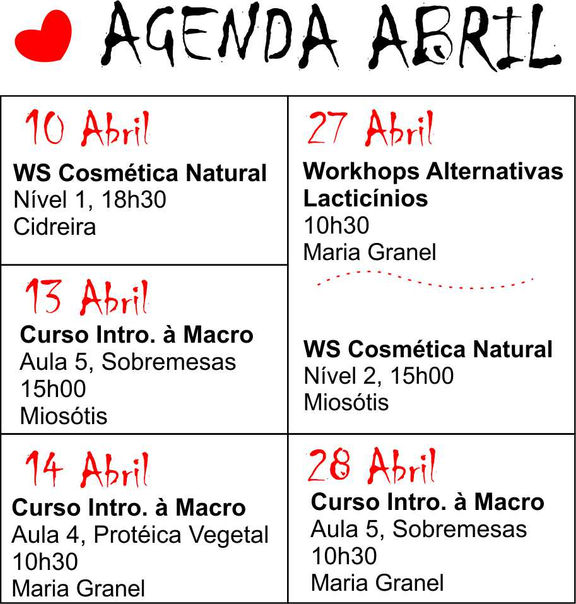 Agenda de Abril :)