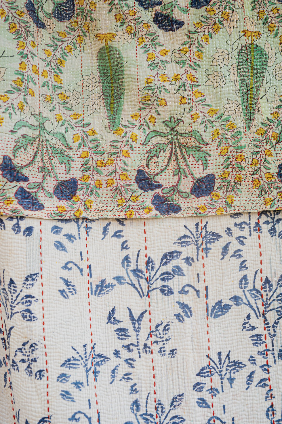 Thumbnail: Block Print Kantha - Mughal Garden