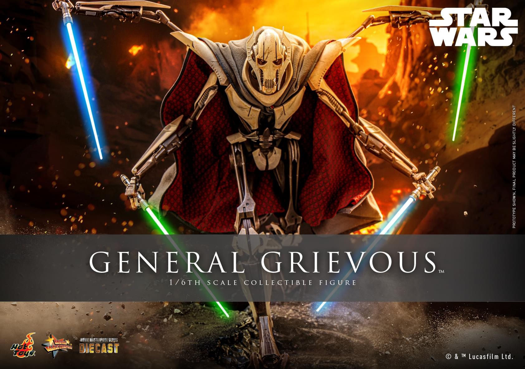 Hot Toys Star Wars Diecast 1/6 General Grievous (Action Figure)