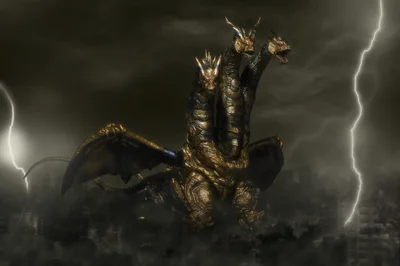 Bandai Godzilla Final Wars S.H.MonsterArts Kaizer Ghidorah (Action Figure) – undefined 3