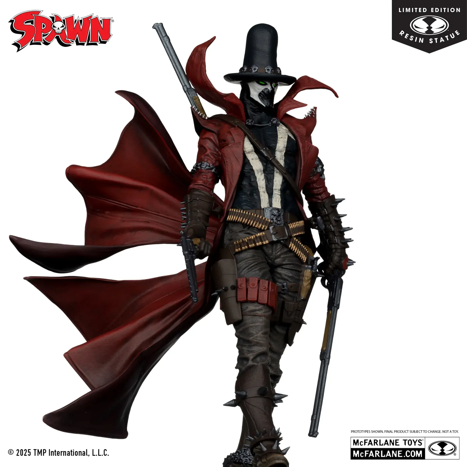McFarlane Spawn Black White & Red All Over Gunslinger Spawn By Todd Mcfarlane Re
