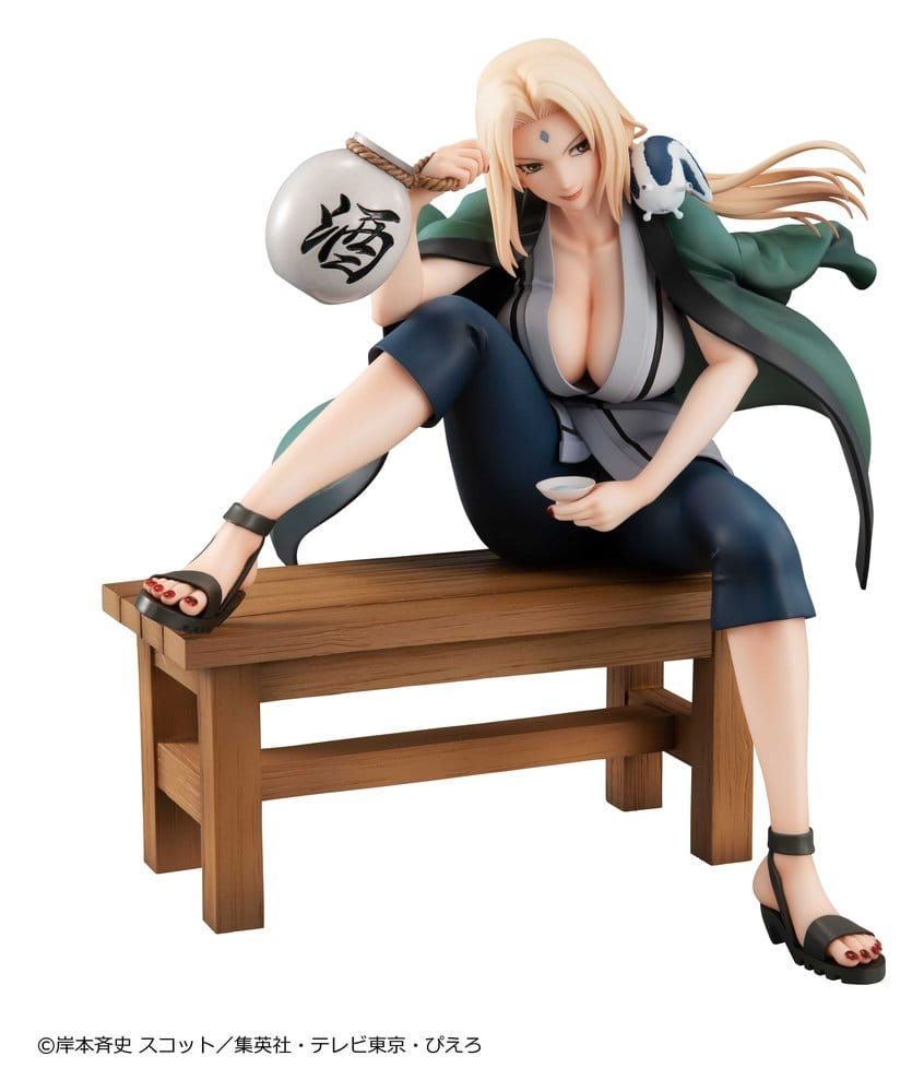 Miniatura: Megahouse Naruto Shippuden Naruto Gals Tsunade Ver.2 (Statua)