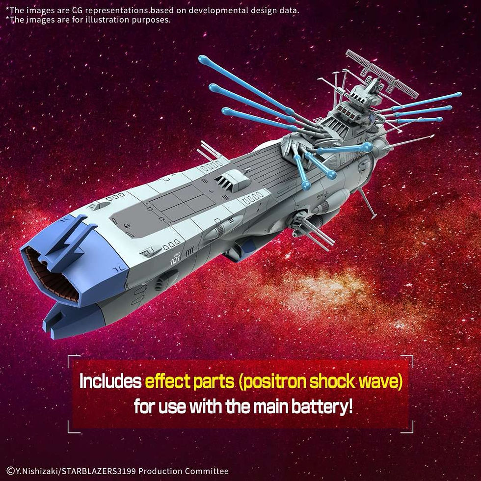 Bandai Yamato Bb-101 Arizona Class Space Battle Ship Arizona 1/1000 (Model Kit)