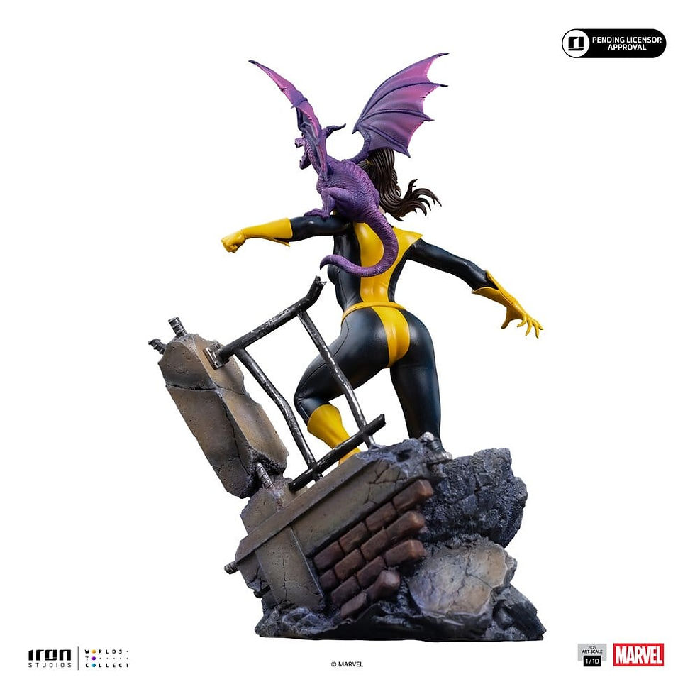 Miniatura: Iron Studios Marvel Kitty Pride & Lockheed BDS Art Scale 1/10 (Statua)