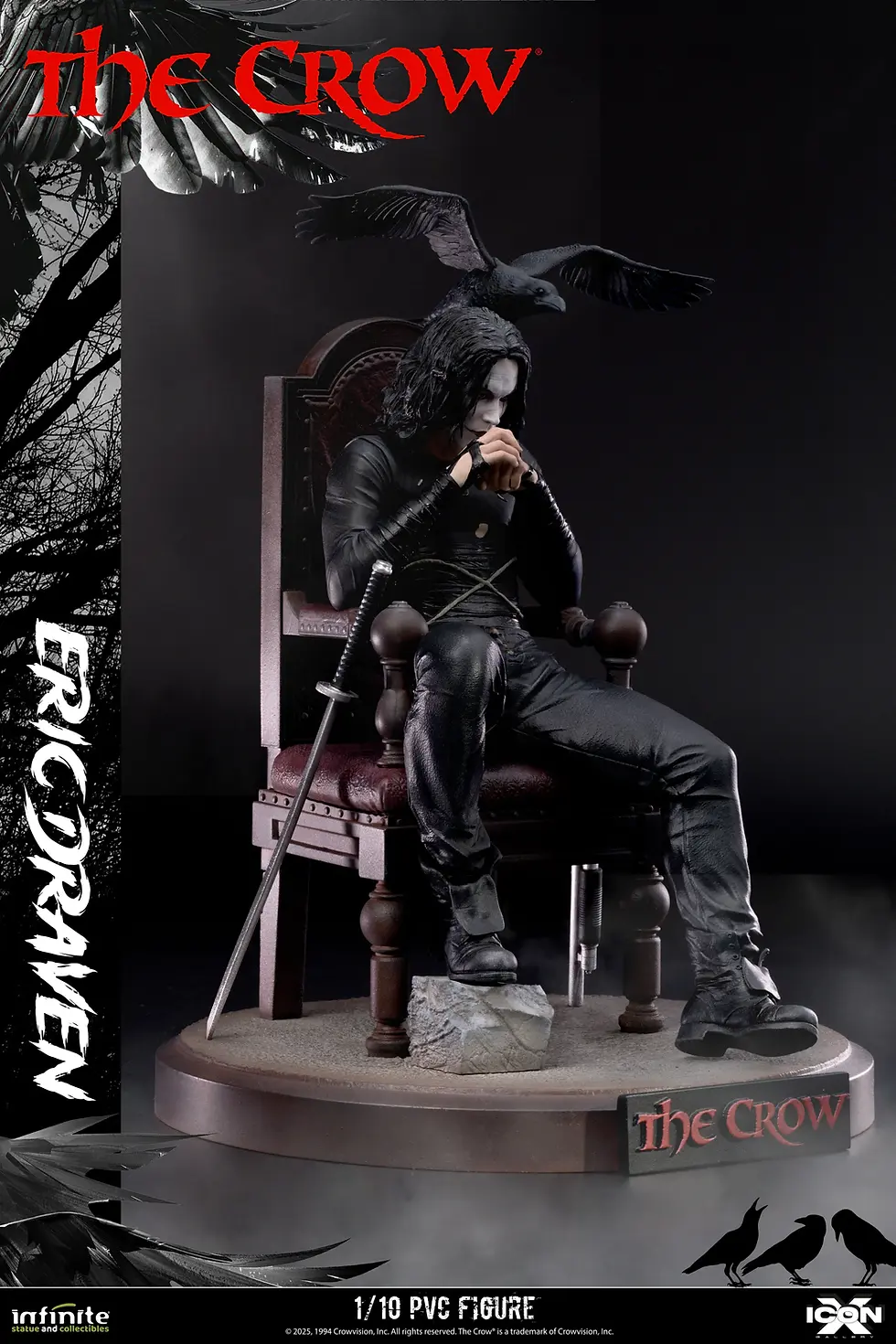 Miniatura: INFINITE THE CROW ERIC DRAVEN ICON X 1/10 FIGURE (STATUA)