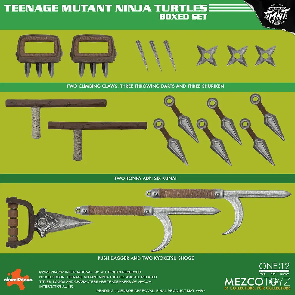 Thumbnail: Mezco One 12 Collective Teenage Mutant Ninja Turtles Figures Box Set (Action Fig