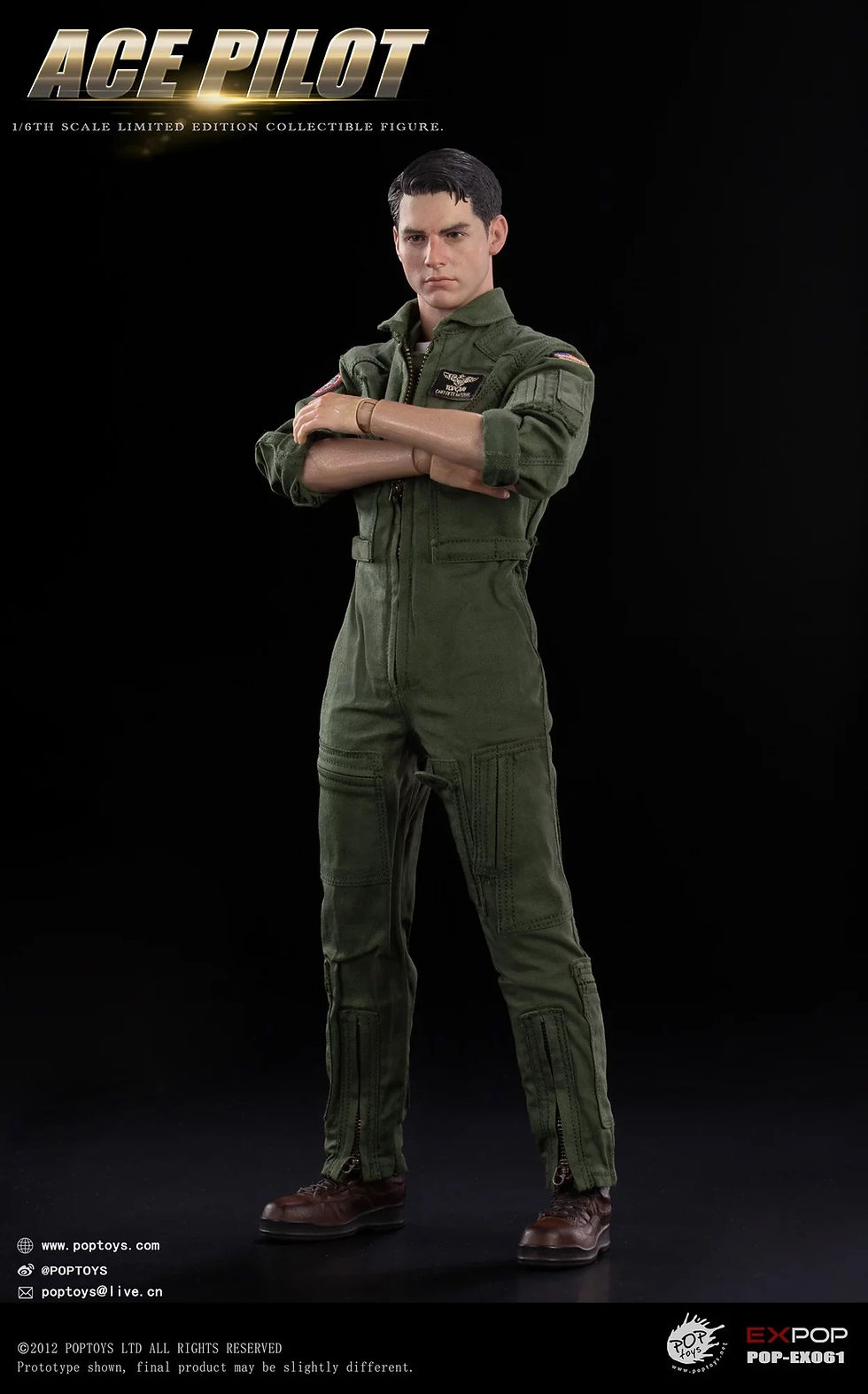 Miniatura: PopToys ACE Pilot Flight Suit Edition 1/6 Action Figure
