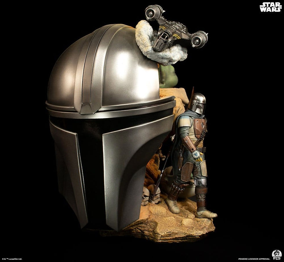 Miniatura: PCS Star Wars: The Mandalorian Fine Art Bust (Statua)