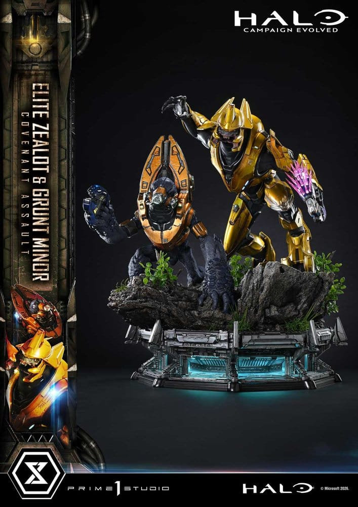 Prime 1 Studio Halo: Campaign Evolved 1/4 Elite Zealot & Grunt Minor (Statua)