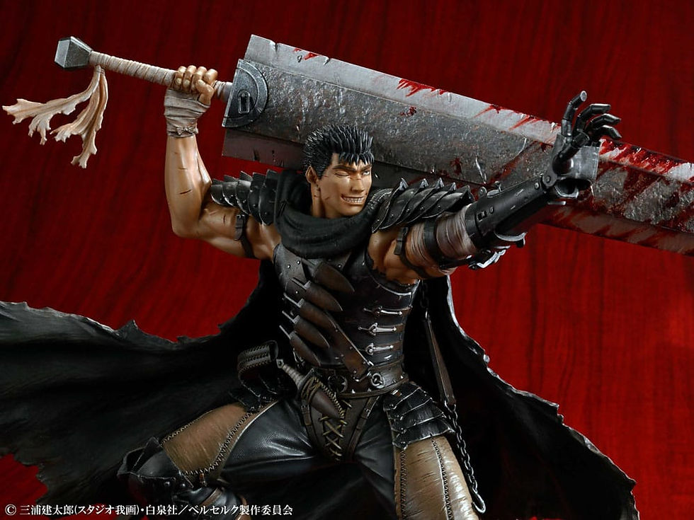 Thumbnail: Medicos Berserk 1/7 Guts Black Swordsman (Statua)