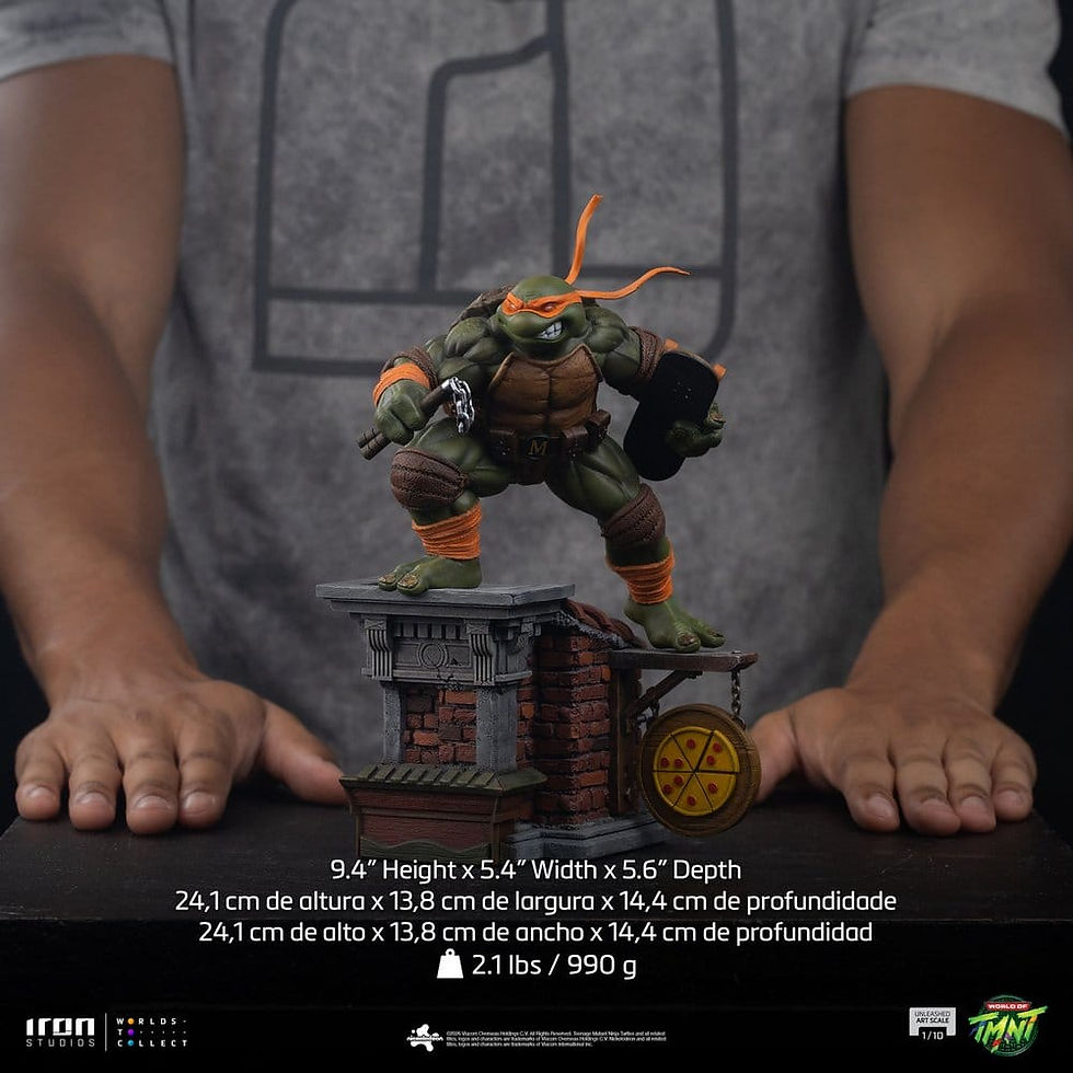 Thumbnail: Iron Studios Teenage Mutant Ninja Turtles Art Scale 1/10 Michelangelo Unleashed