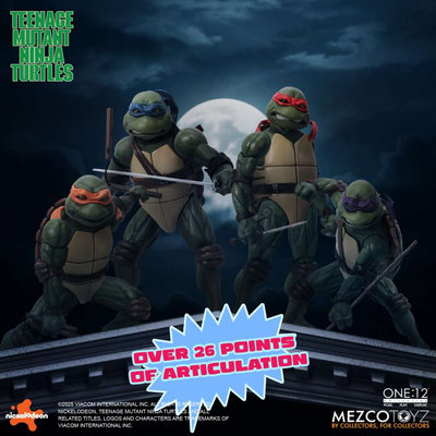 Mezco Teenage Mutant Ninja Turtles Figures box set 1/12 1990 Movie (Action Figur – undefined 4