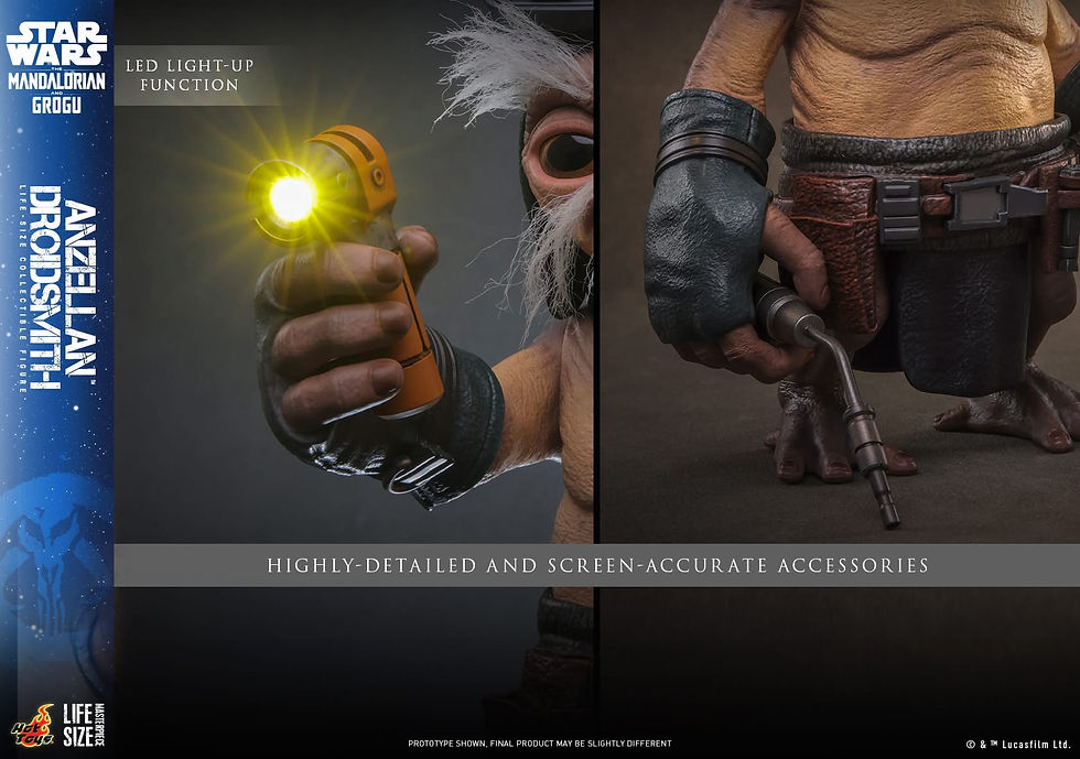 Thumbnail: Hot Toys Star Wars: The Mandalorian & Grogu Life-Size Figure Anzellan Droidsmith