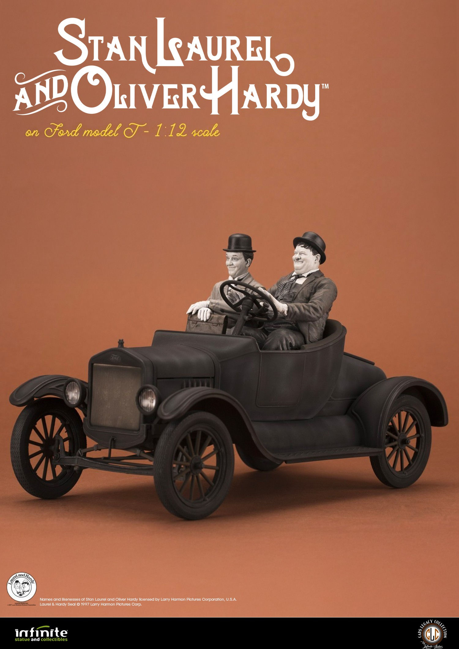 Infinite Laurel & Hardy on Ford Model T 1:12 (EX - ESPOSTO)