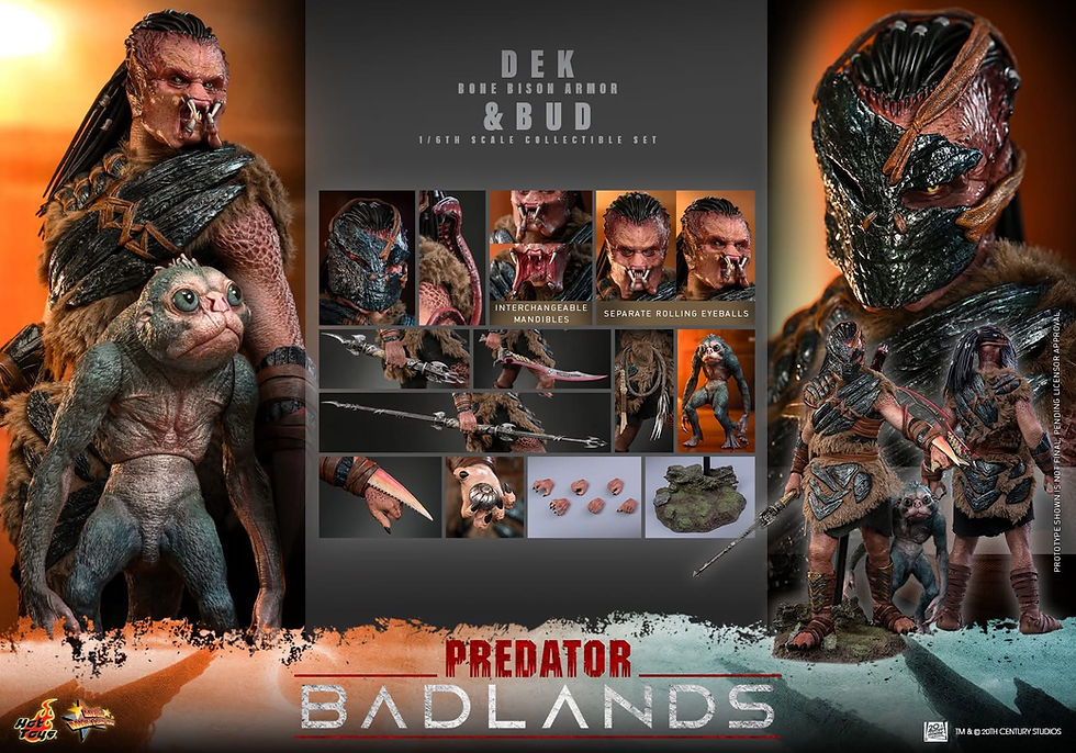 Thumbnail: Hot Toys Predator: Badlands 2-Pack 1/6 Dek (Bone Bison Armor) and Bud (Action Fi