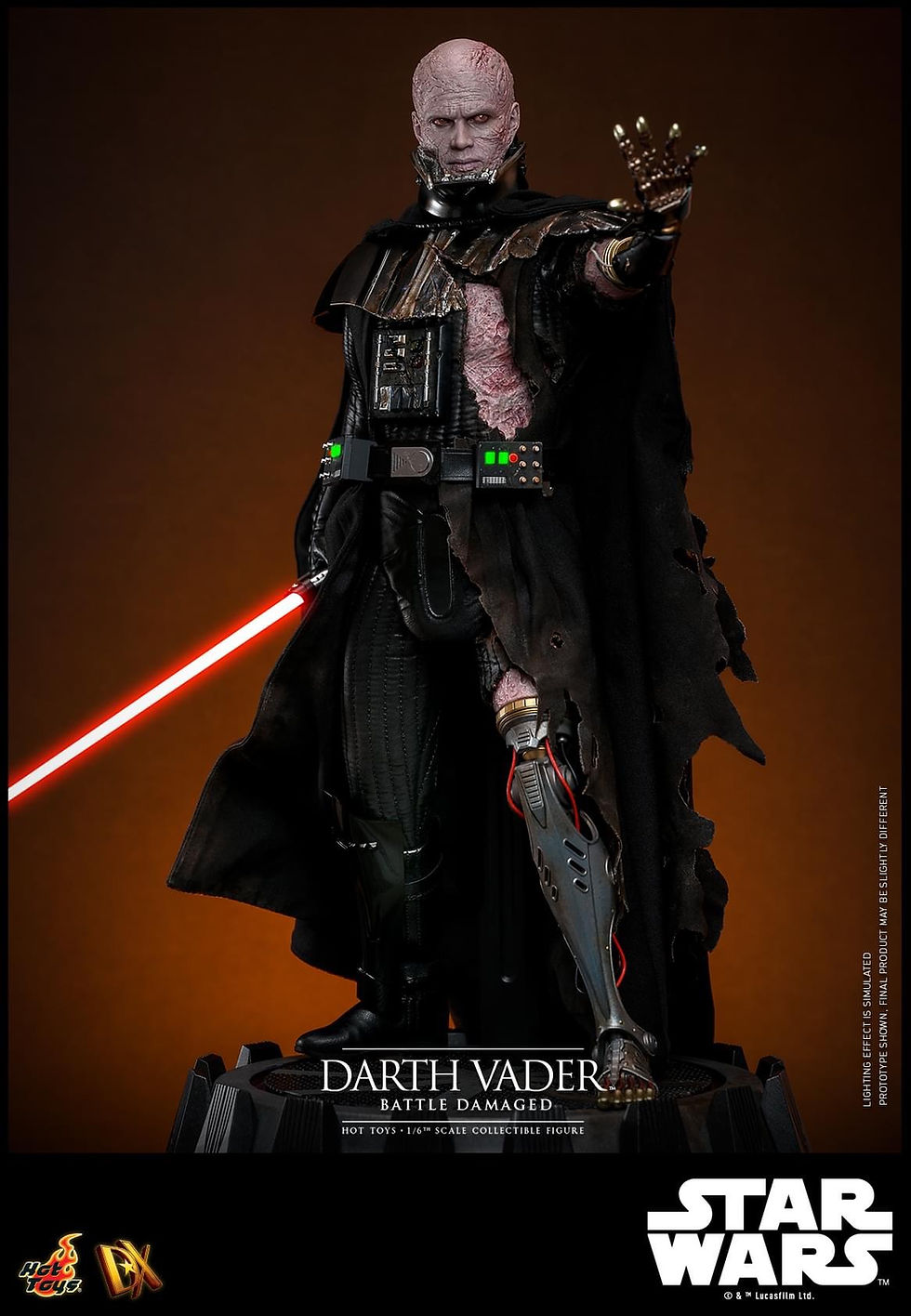Miniatura: Hot Toys Star Wars 1/6 Darth Vader Battle Damaged (Action Figure)