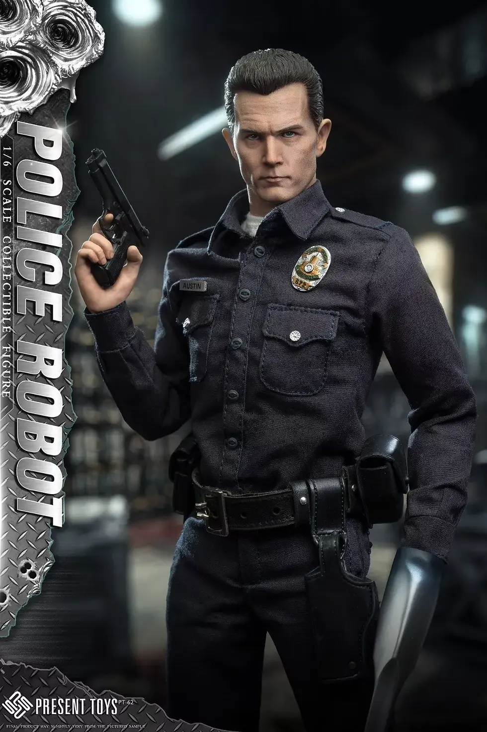 Miniatura: PRESENT TOYS Police Robot Action Figure 1/6 T-1000 Terminator
