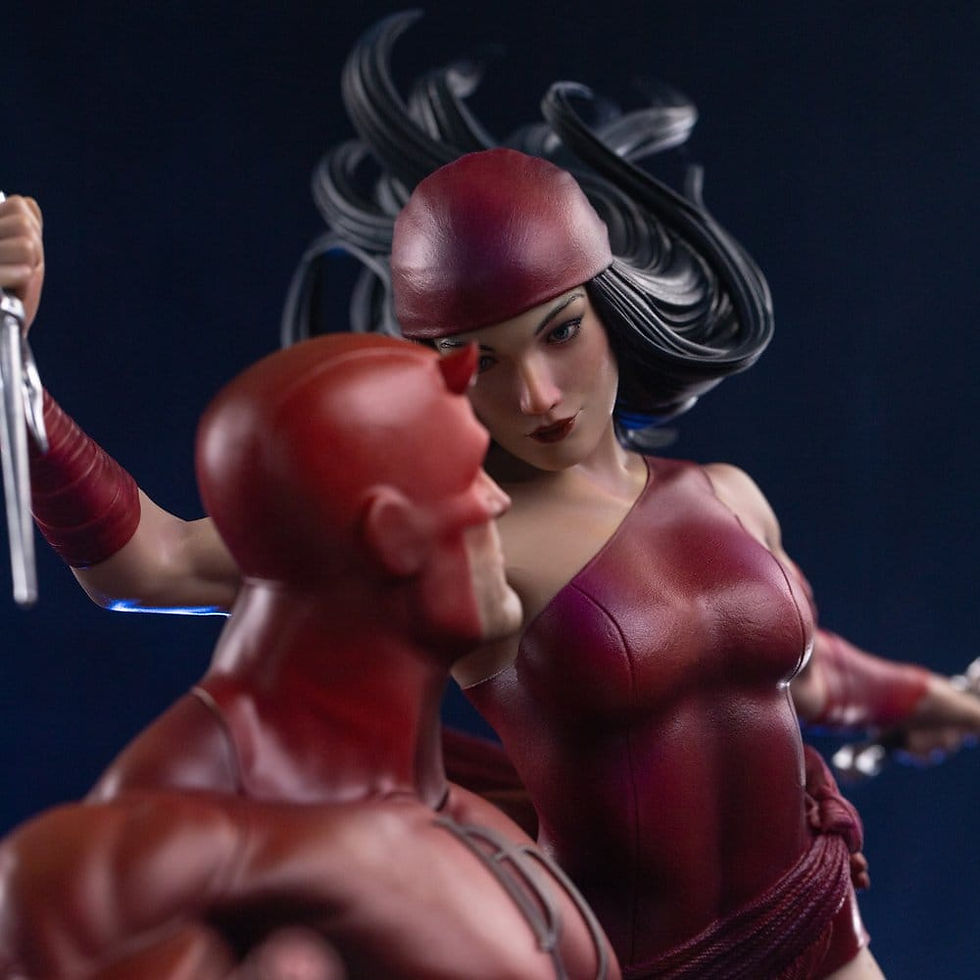 Miniatura: Iron Studios Marvel Comics 1/6 Daredevil & Elektra (Statua)