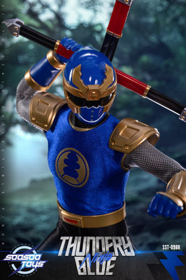 Soosootoys 1/6 Thundery Red & Blue Ninja set (Action Figure) – undefined 4
