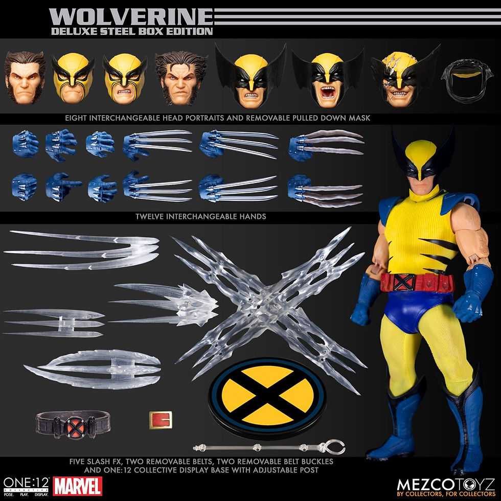 Thumbnail: MEZCO The One:12 Collective Marvel Wolverine Deluxe Steel Box Edition