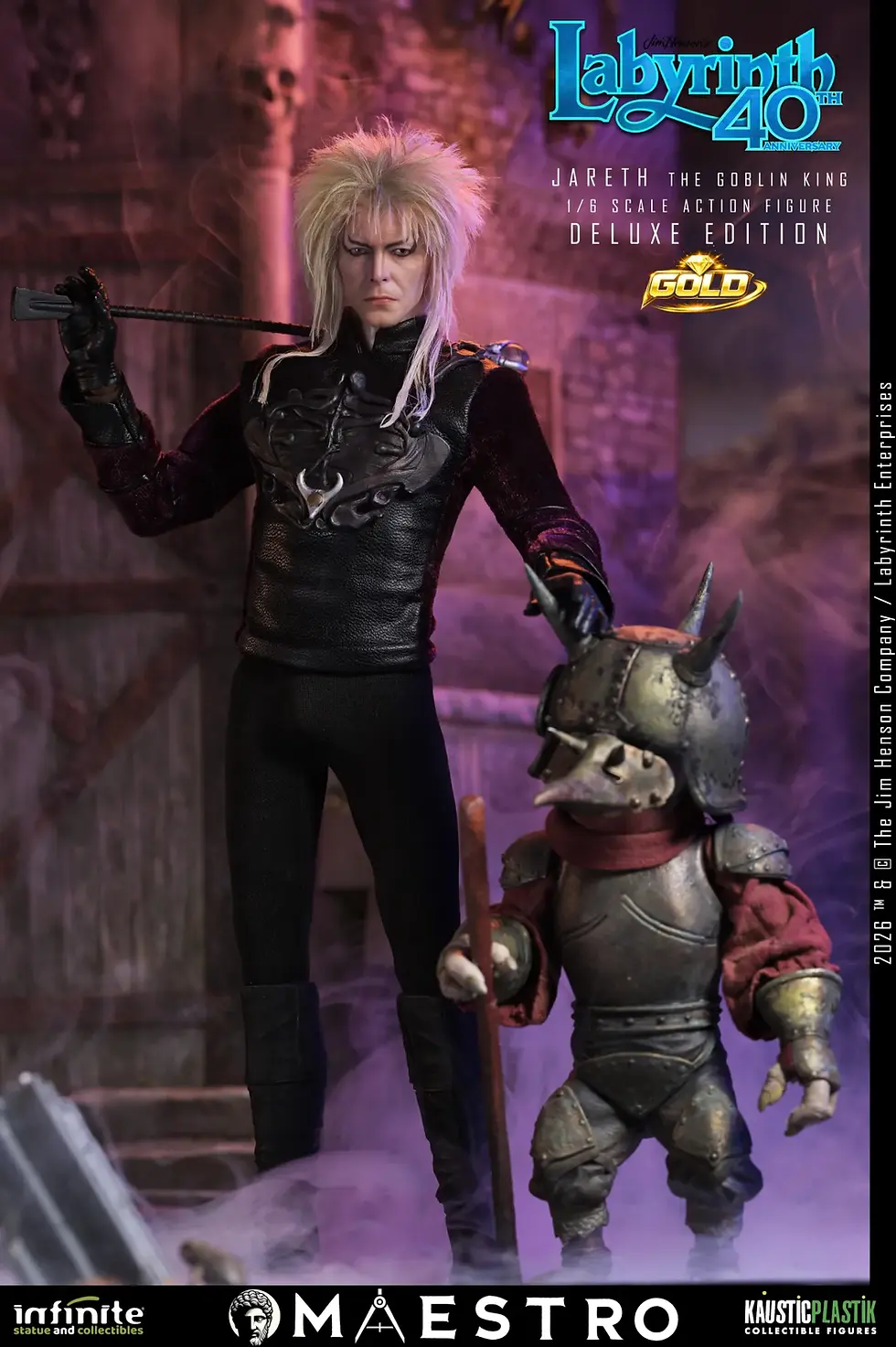 Miniatura: Infinite Statue Labyrinth Jareth The Goblin King 1/6 Deluxe Edition Gold (Action