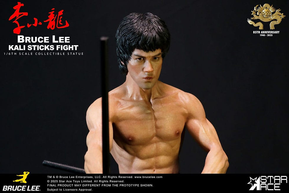 Thumbnail: Star Ace Enter the Dragon Movie S1/6 Bruce Lee Kali Sticks Fight Deluxe Basement