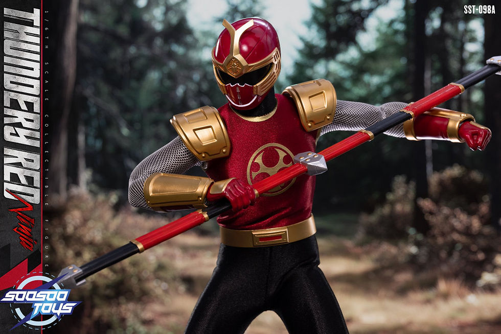 Thumbnail: Soosootoys 1/6 Thundery Red & Blue Ninja set (Action Figure)