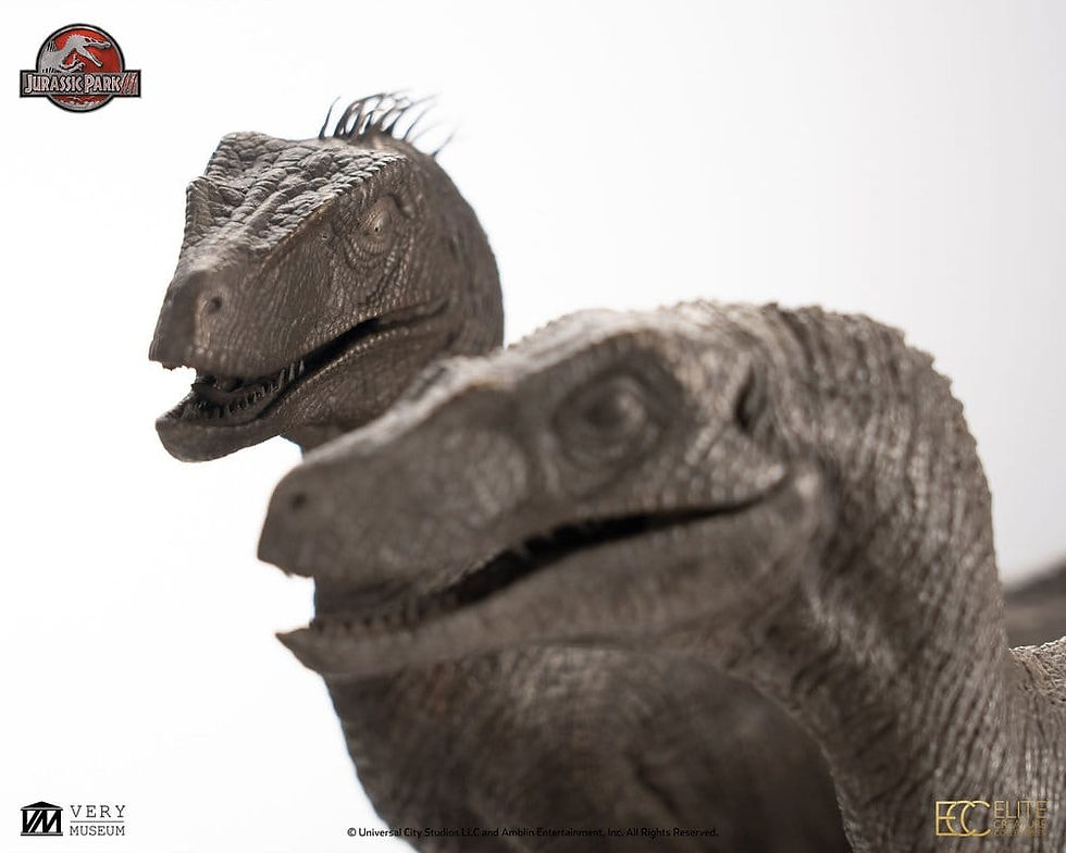 Miniatura: Elite Creatures Collectibles Jurassic Park 1/8 Pair of Velociraptors (Statua)
