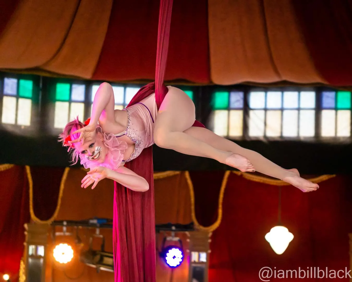 Aerial silks or aerial hoop act High energy, playful Image: Bill Black photography