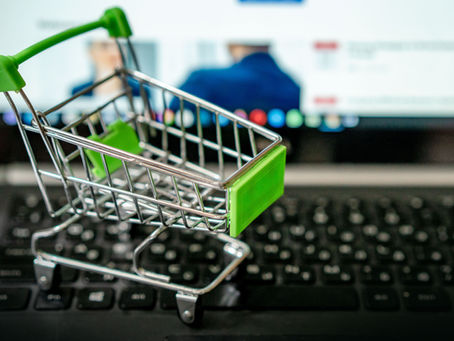 Shopping Cart and Computer